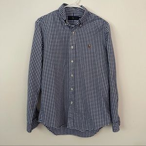 Blue Checkered Polo Ralph Lauren Dress Shirt